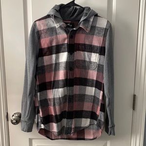 Small grey hollister flannel